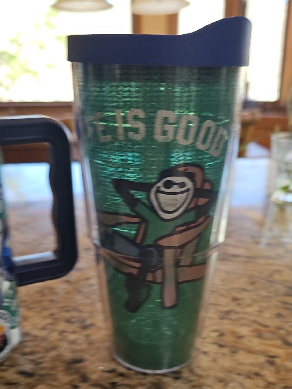 Life Is Good Sticker-Pattern Stainless Travel Mug & Jake Adirondack Tumbler Set - Picture 6 of 13